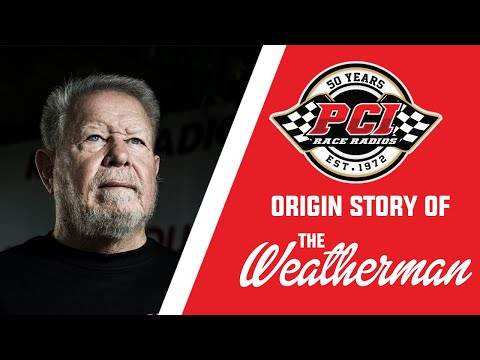 PCI Race Radios commemorating 50 years of innovation in offroad race communication with Weatherman Relay history.
