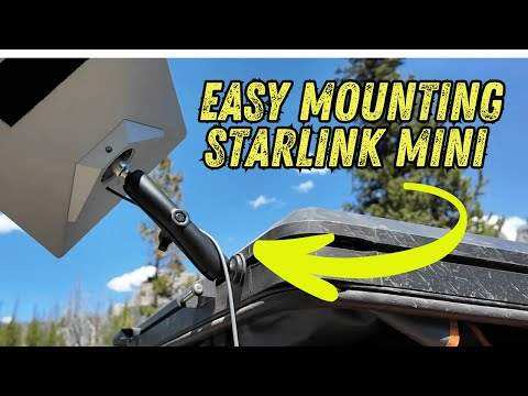 Starlink Mini Mount System with metal plates, magnetic feet, and Gen3 router for flexible and stable satellite antenna mounting