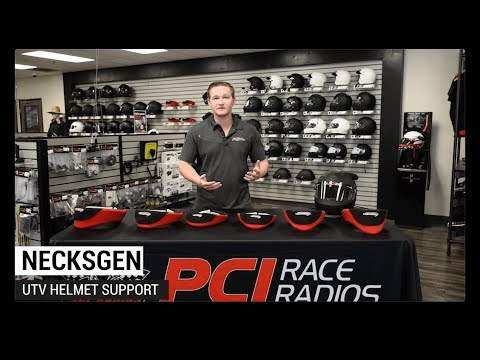 Necksgen UTV Helmet Support providing ergonomic neck and head protection for all helmets in off-road racing and UTV activities
