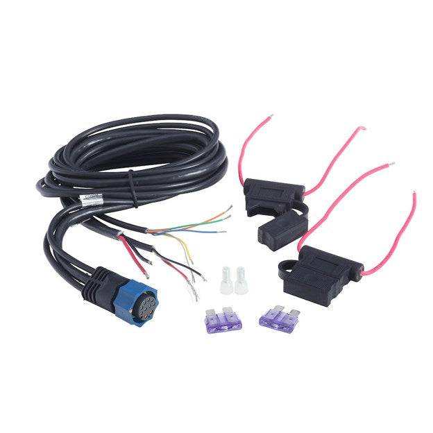 Lowrance GPS Power Cable compatible with Globalmap, HDS, Trophy, Elite GPS units for reliable power delivery.