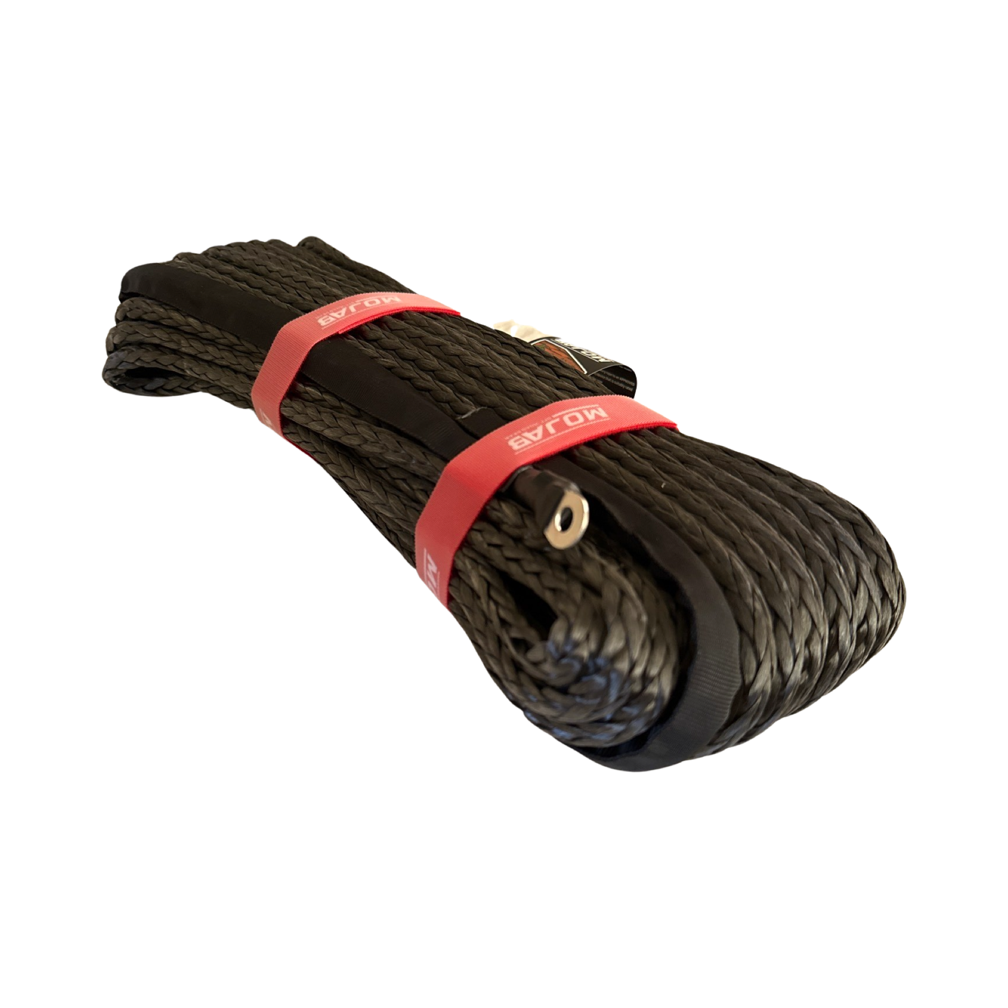 Synthetic Winch Rope - 3/8'' x 85 FT. | Forged Hook - Durable