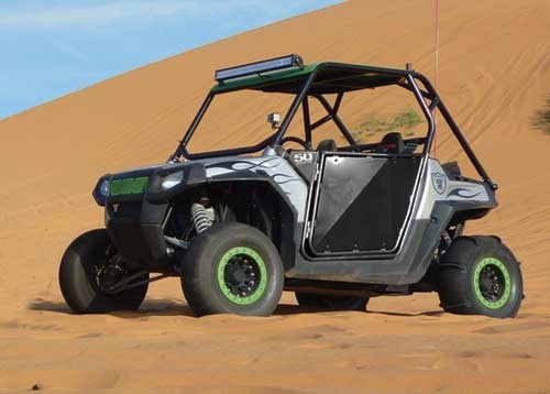 50 Cal RZR Doors Red on Black