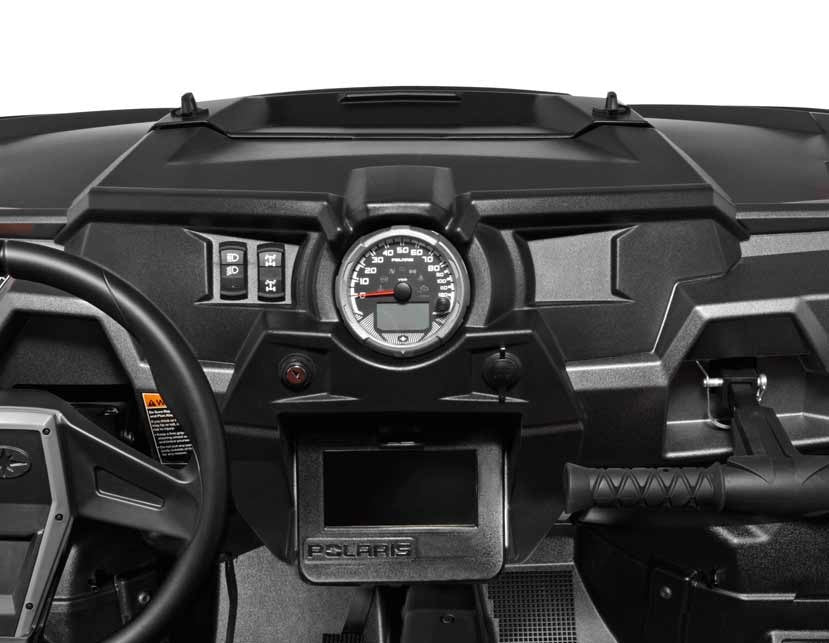 XP1000 3 piece Dash Panel Red with switches