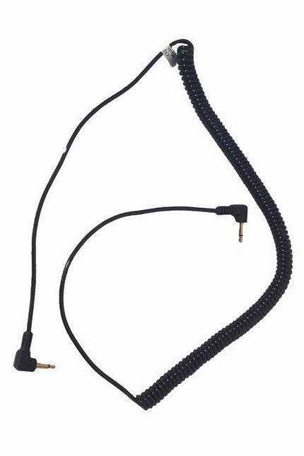 Crew Chief Listen Only Cable with high-quality coil cord and 90-degree bend connectors.