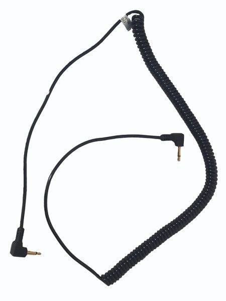 Crew Chief Listen Only Cable high quality coil cord with 90 degree bend for Kenwood Icom and Vertex radios