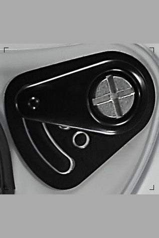 HJC Pivot Kit for SA2005 and SA2010 helmets, black base plate hardware replacement.