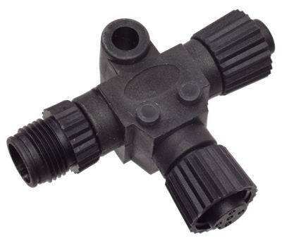 Lowrance GPS T Connector for Red and Black Networks N2K-T-RD