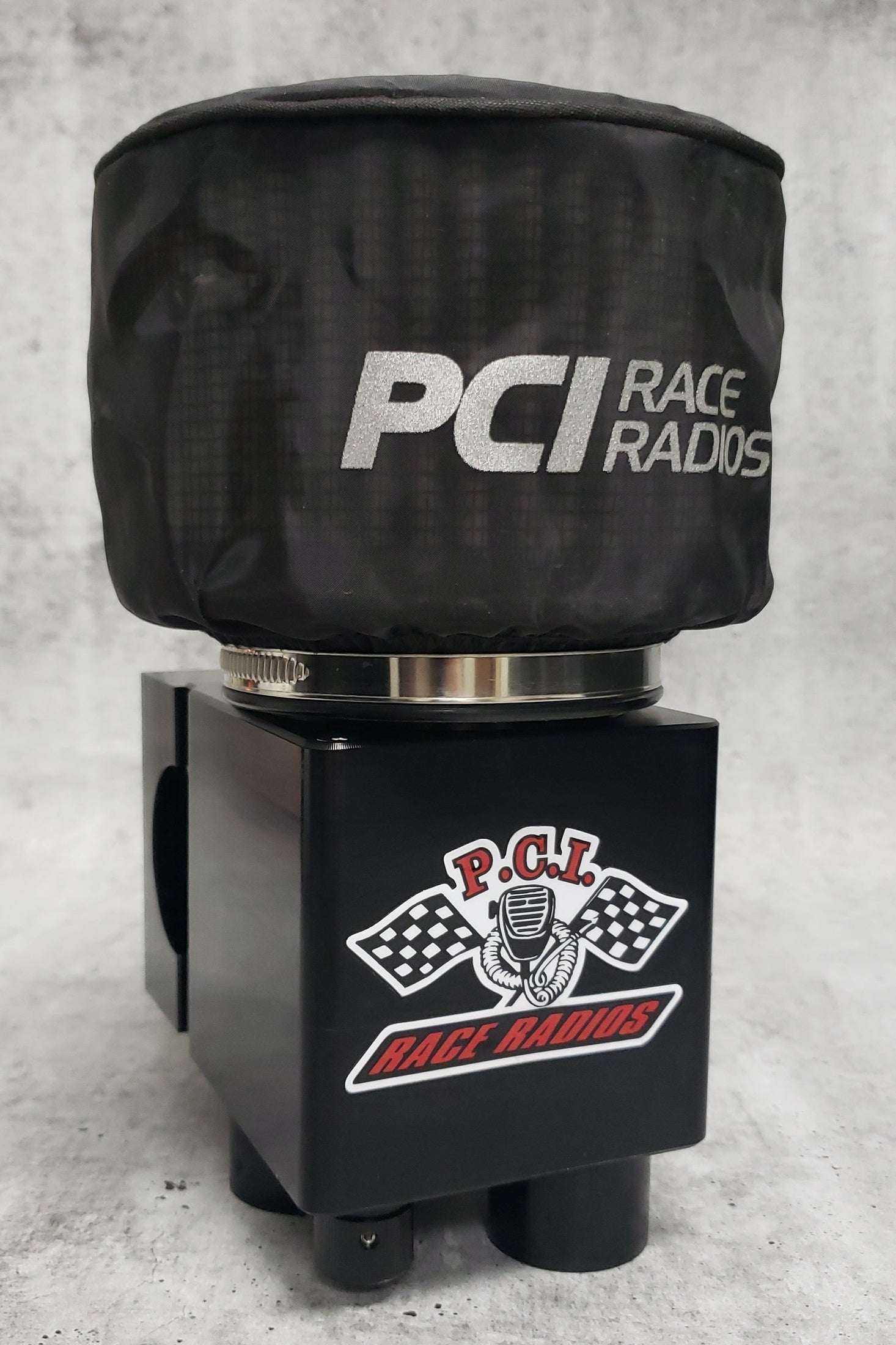 Clearance RaceAir Boost Dual, display item with minor scuffs, PCI Race Radios branding.