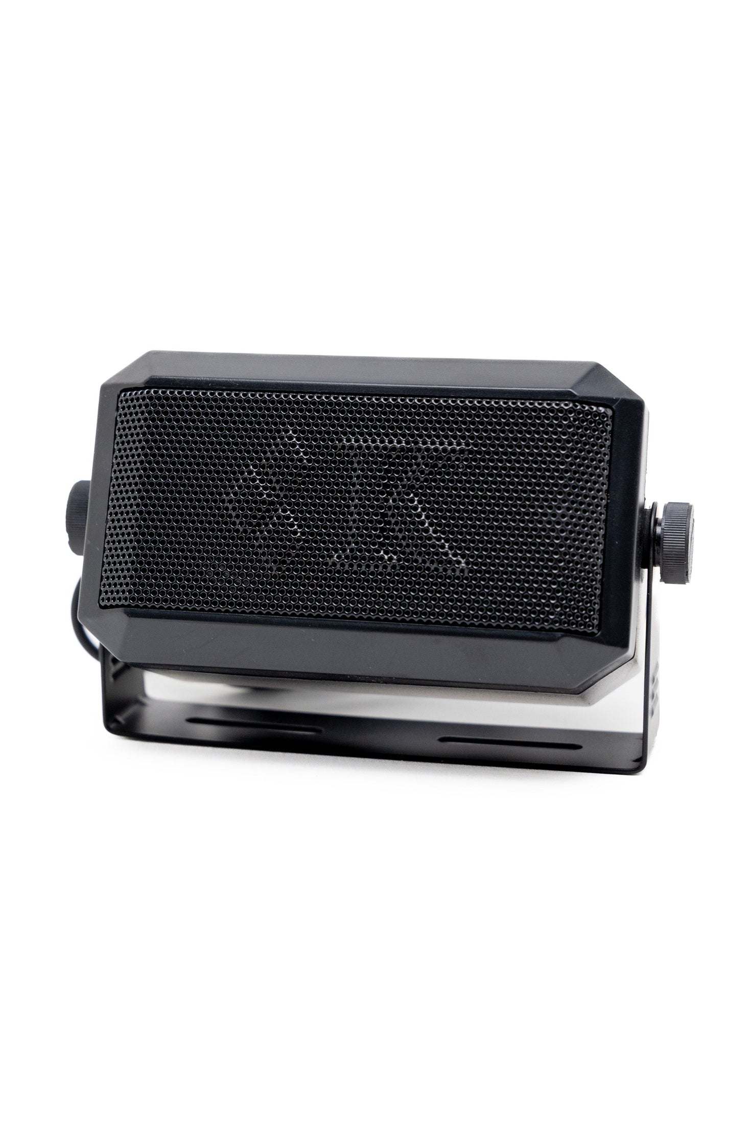 All-weather external speaker with 9ft cable and 3.5mm jack.