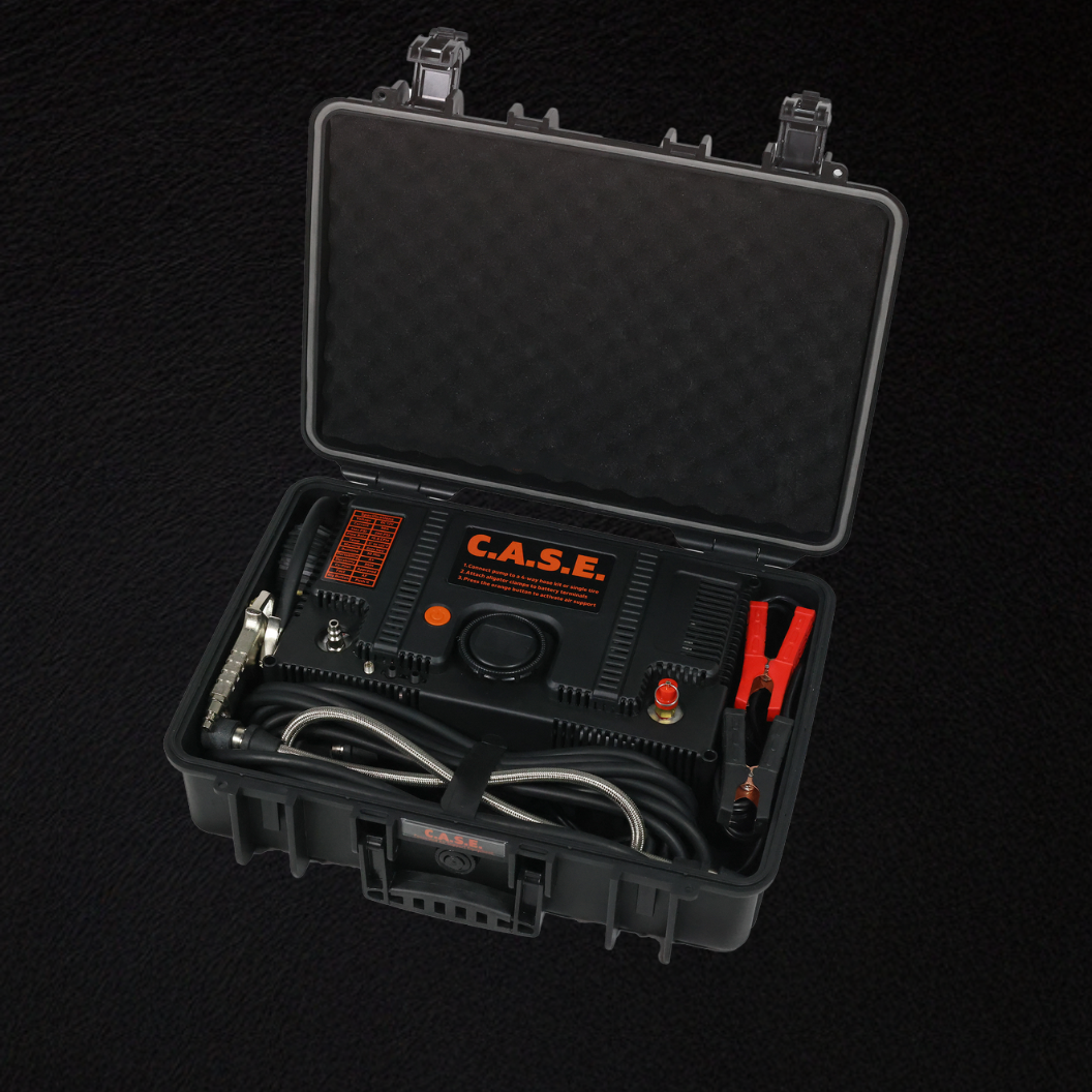 C.A.S.E. - 10.6 CFM Portable Dual Air Compressor for Fast Tire Inflation