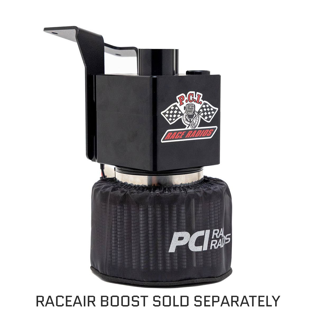 PCI PRO R RaceAir Boost Bracket installed in Polaris RZR Pro R for secure filtered airflow with included hardware