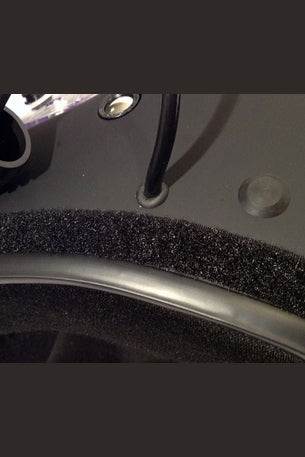 Velcro kit for helmet with soft loop side for attaching dust skirt.