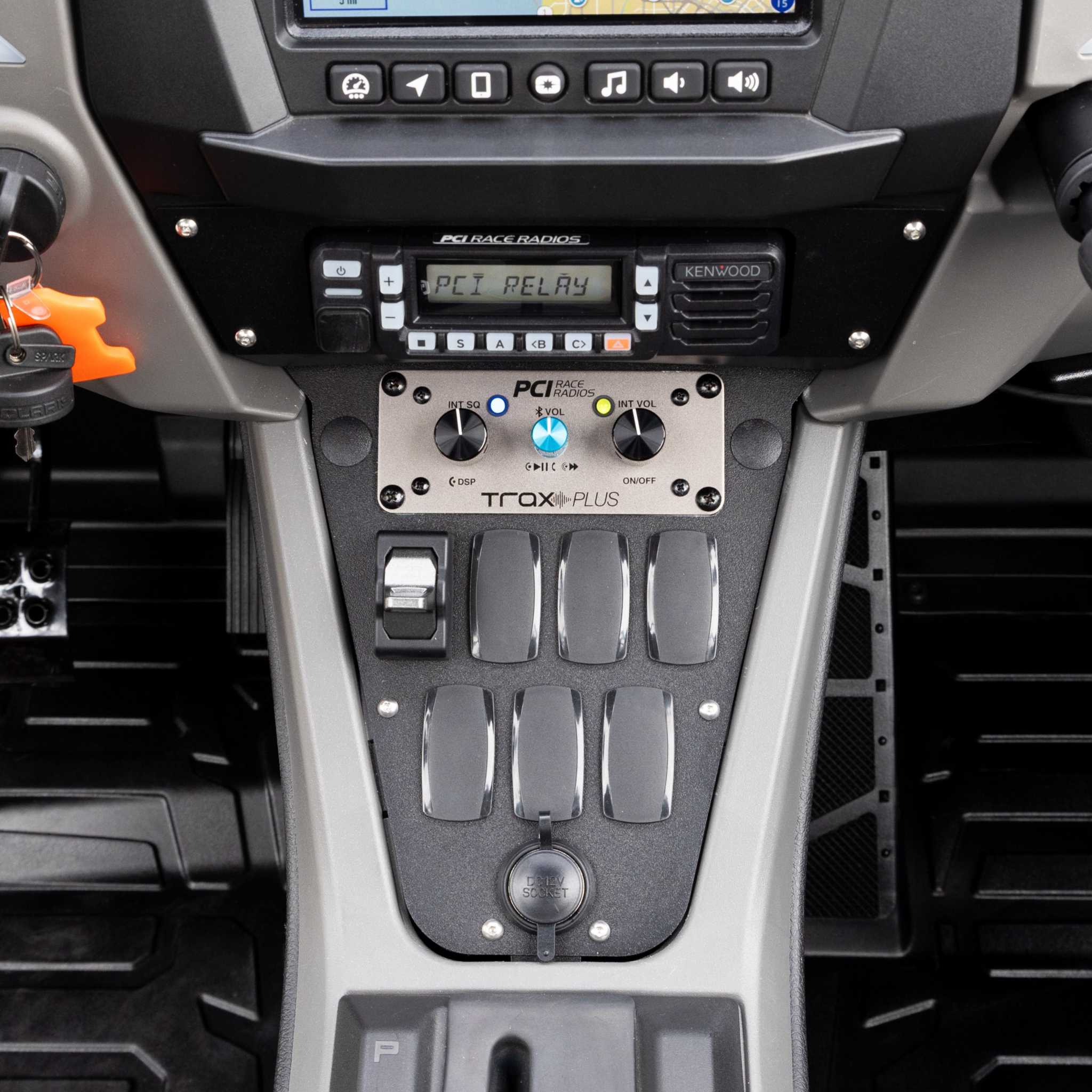 RZR Pro R Radio and Intercom Bracket - PCI Race Radios