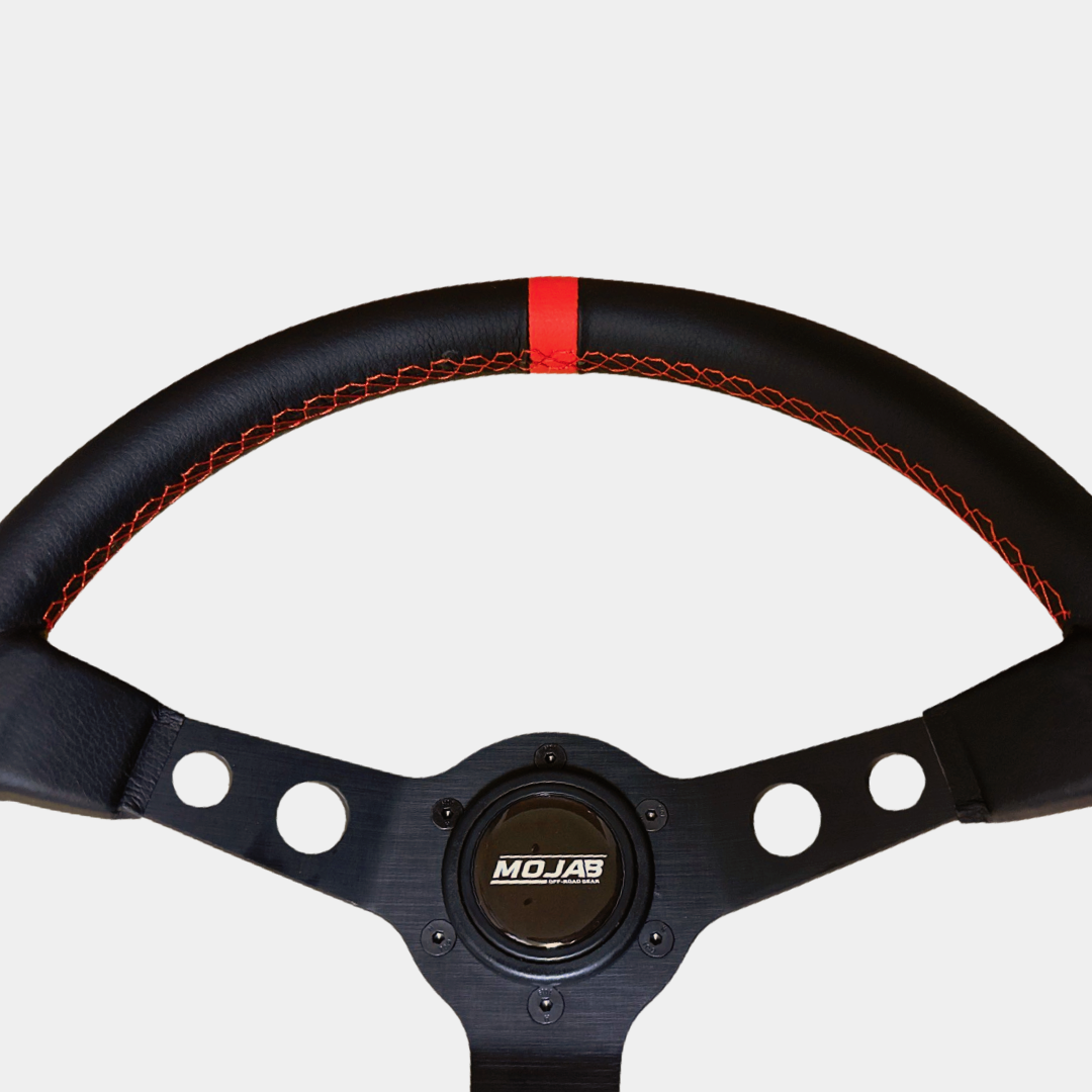 MOJAB 13.5'' Deep Dish Steering Wheel - Leather or Suede Finish