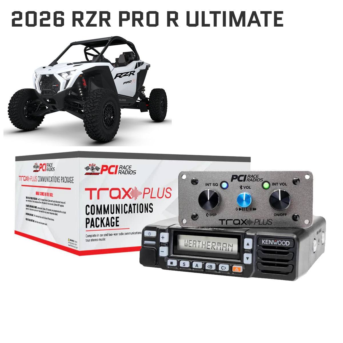 Polaris RZR PRO R Ultimate 2026 Trax UTV Communications Package with stereo intercom and mobile radios installed