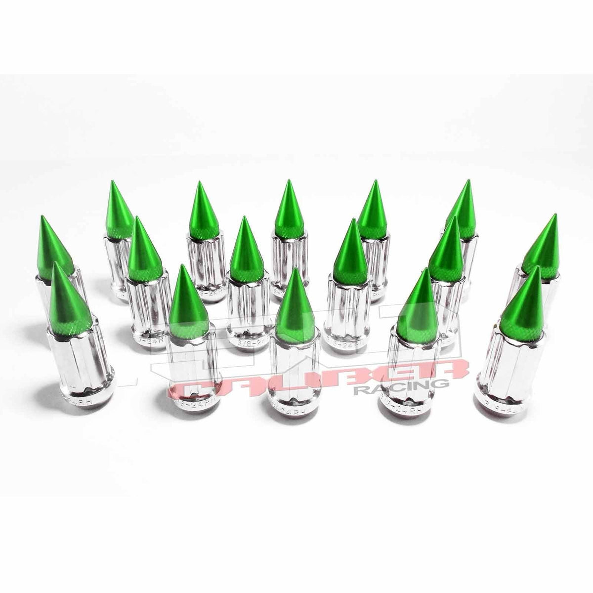 10 x 1.25 mm Spiked Lug nuts Chrome - 16 Pack