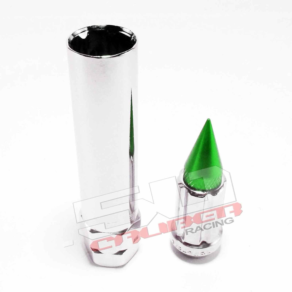 12 x 1.5 mm Chrome Spiked Lug Nuts Anodized - 16 Pack