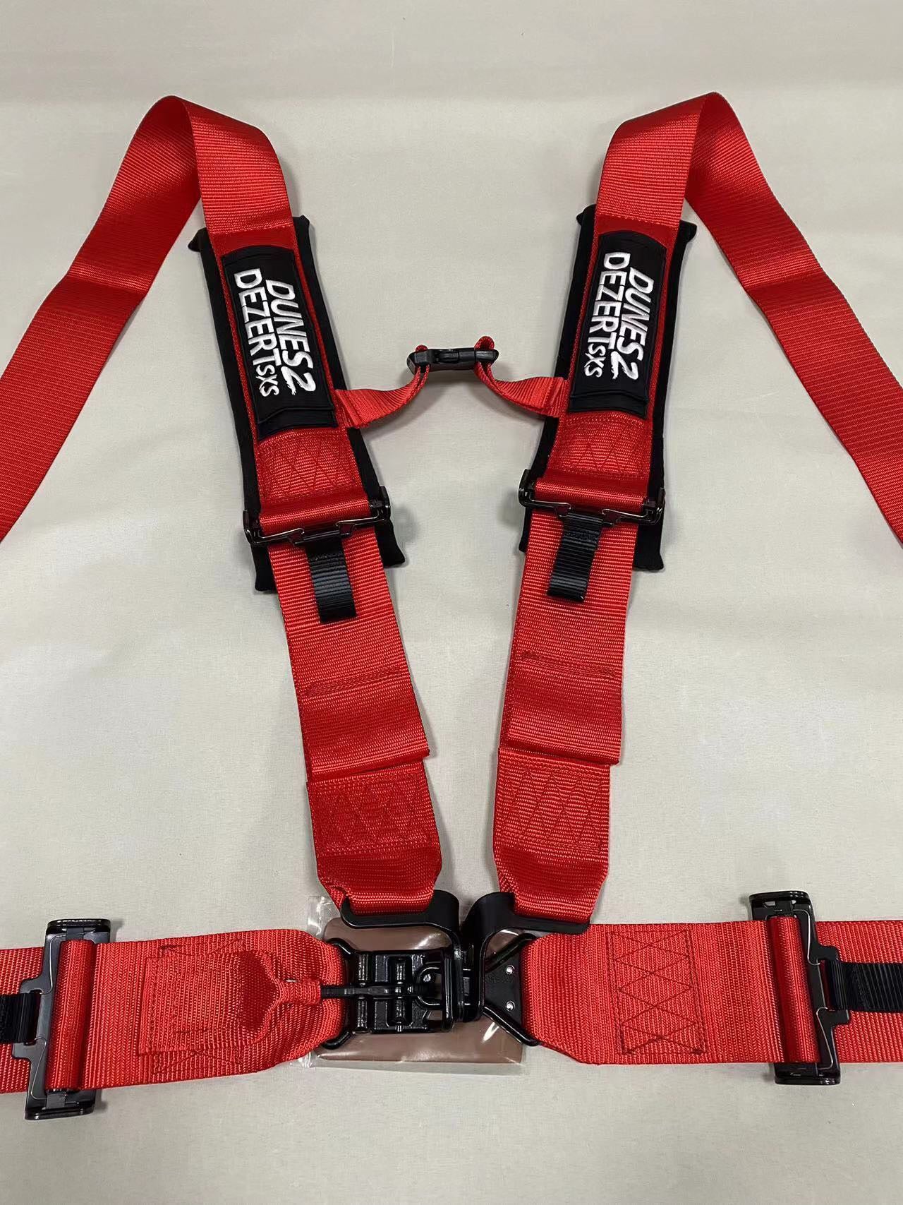 D2D 5.3 Latch & Link 5-point off-road harness with EZ adjusters and red latch guard