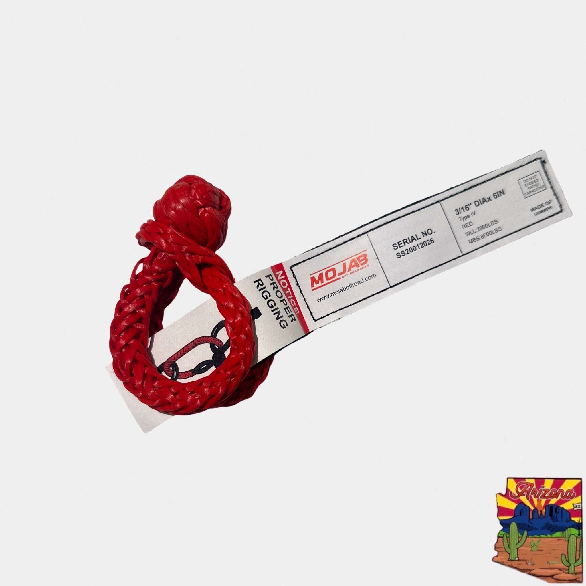 Micro Soft Shackle 3/16'' x 6'' – Keychain & Recovery (Lifetime Warranty)