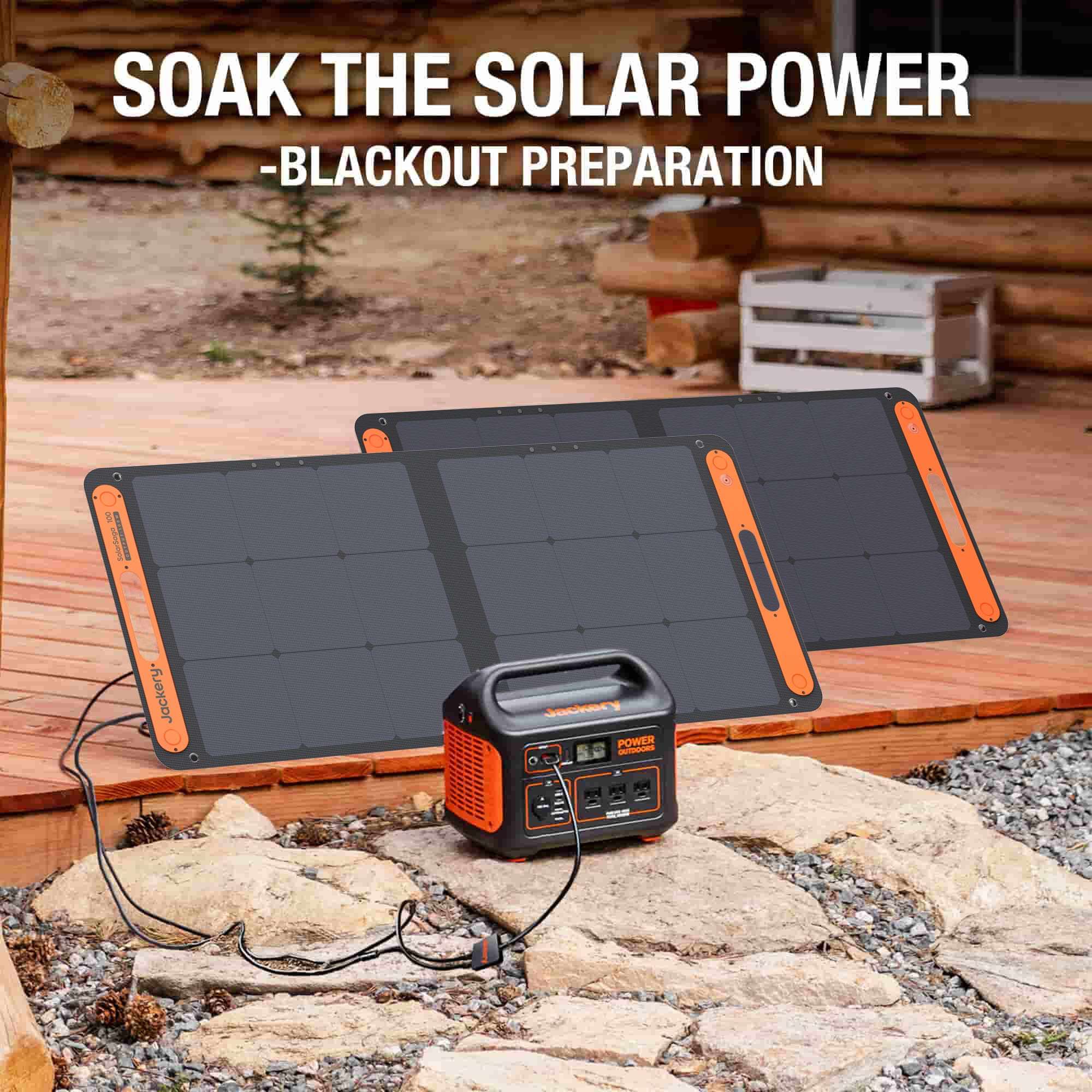 SolarSaga 100W Solar Panel - Foldable, Portable, Efficient & Compact