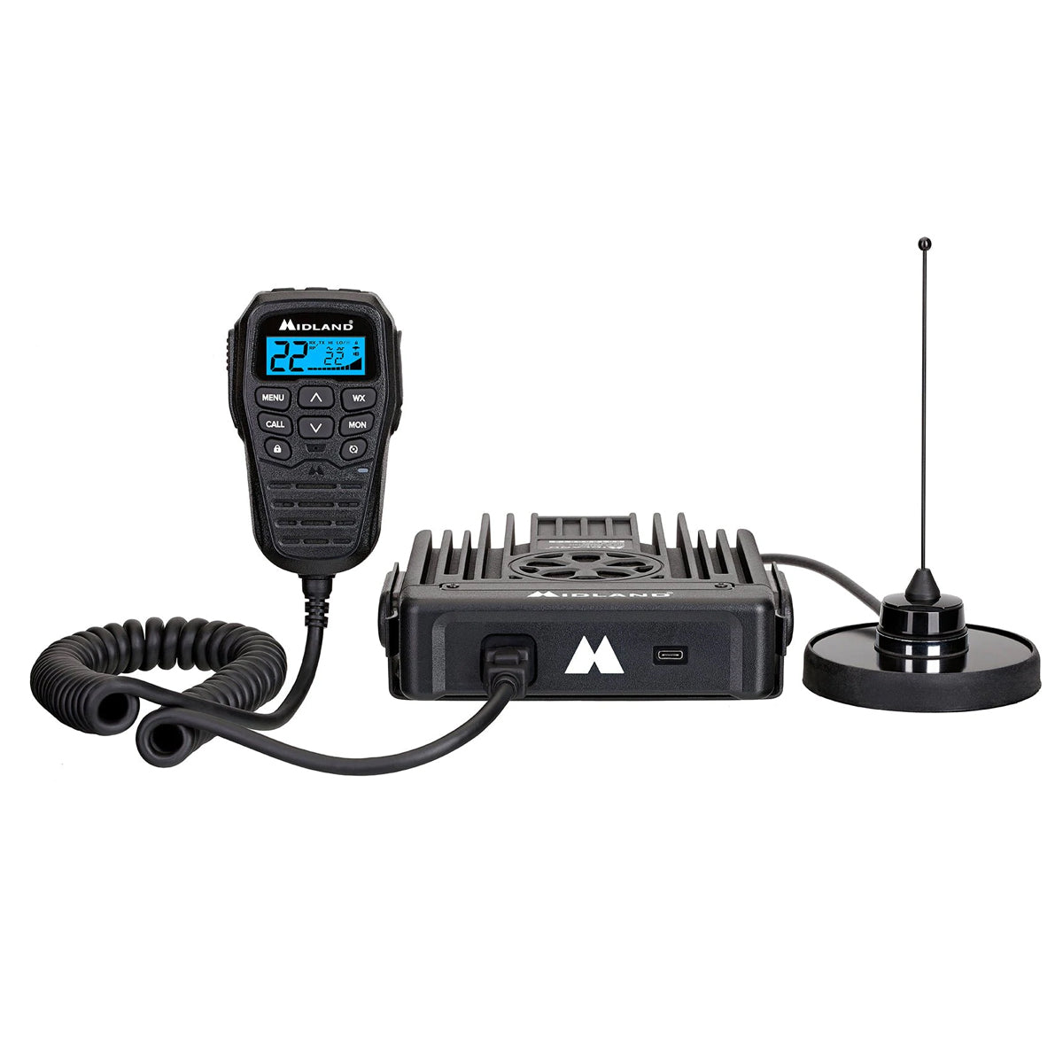 Midland MXT575 MicroMobile(R) 50 Watt GMRS Radio Two-Way Radio NOAA Weather Scan ＆ Alert 15 High Power GMRS Channels Fully Integrated Con - 4