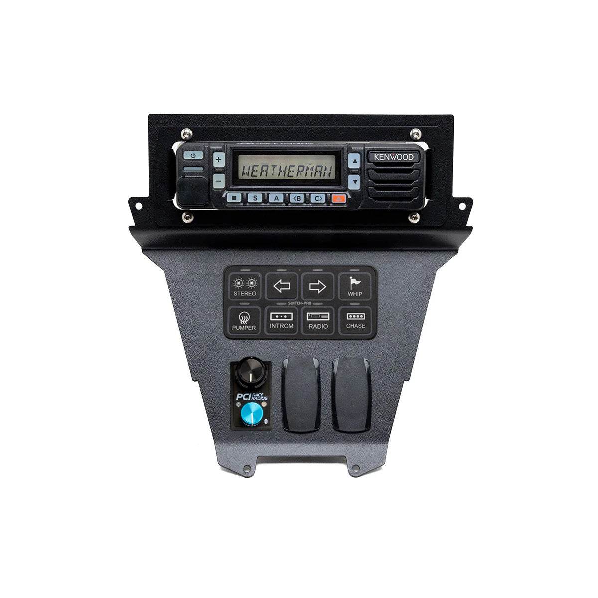 Polaris 2025 RZR Pro R with Kenwood radio and Rocker Intercom vertical mounting bracket