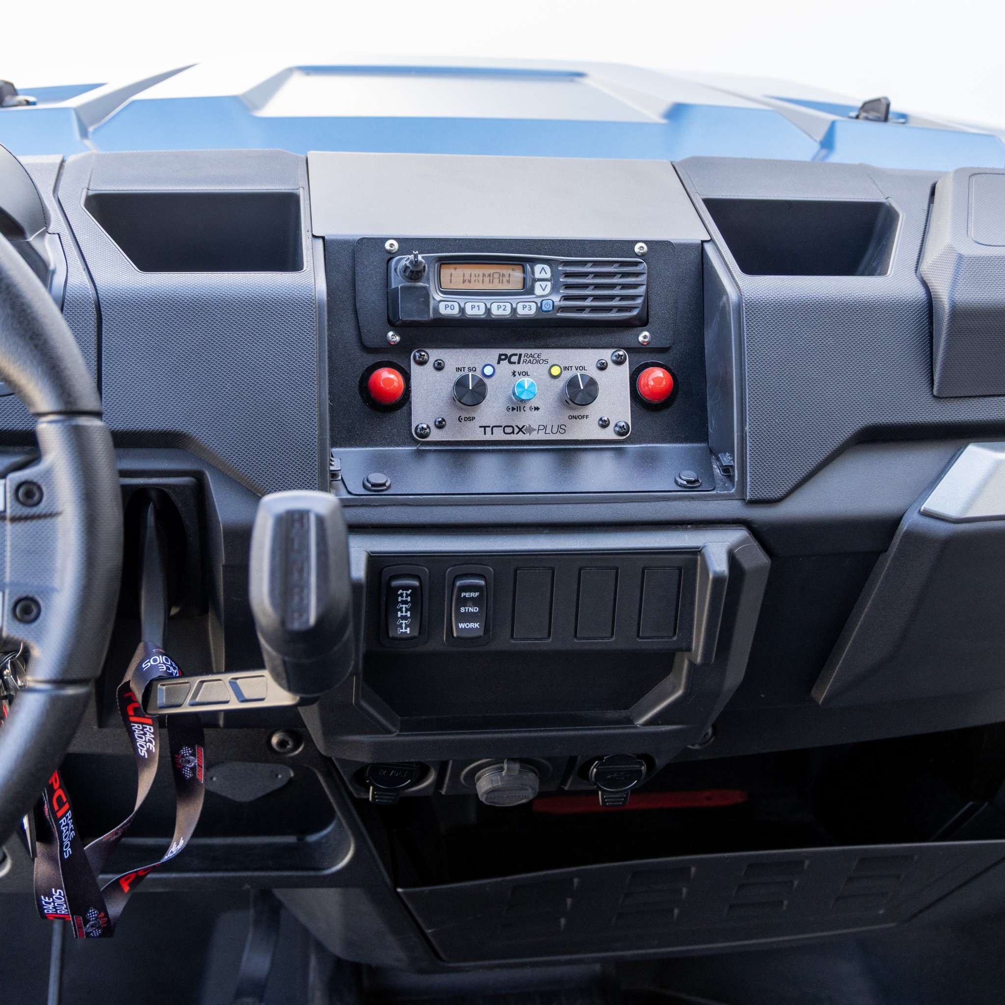 Polaris 2019+ Ranger Radio and Intercom Bracket - PCI Race Radios