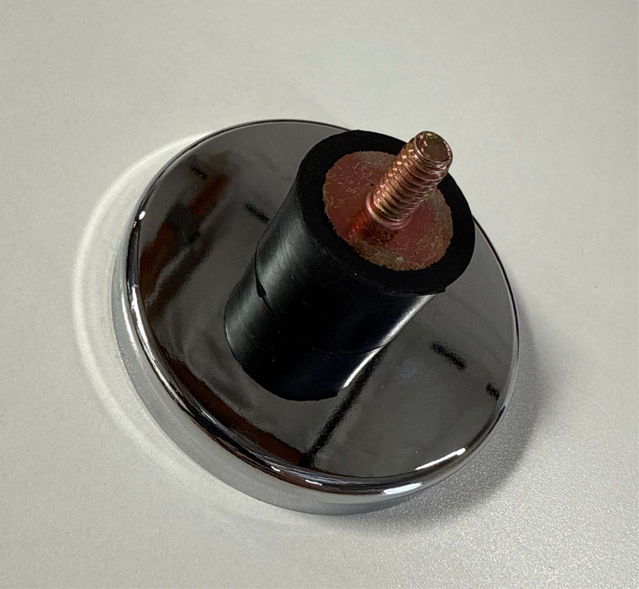 Flexible magnetic mounting foot with threaded bolt, set of 4 for flat mounts