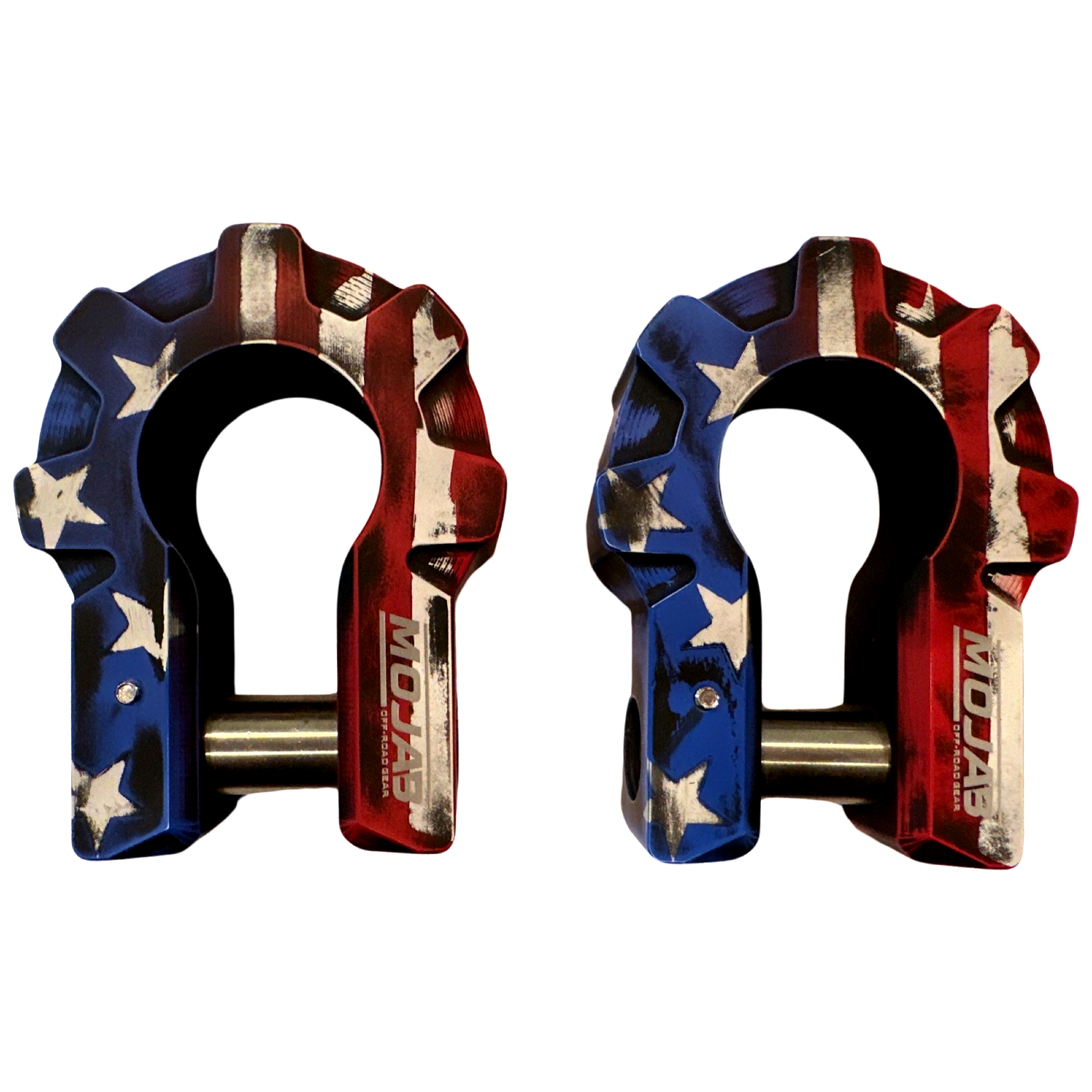 American Flag Extreme Duty Aluminum Shackle Set - 9T Strength