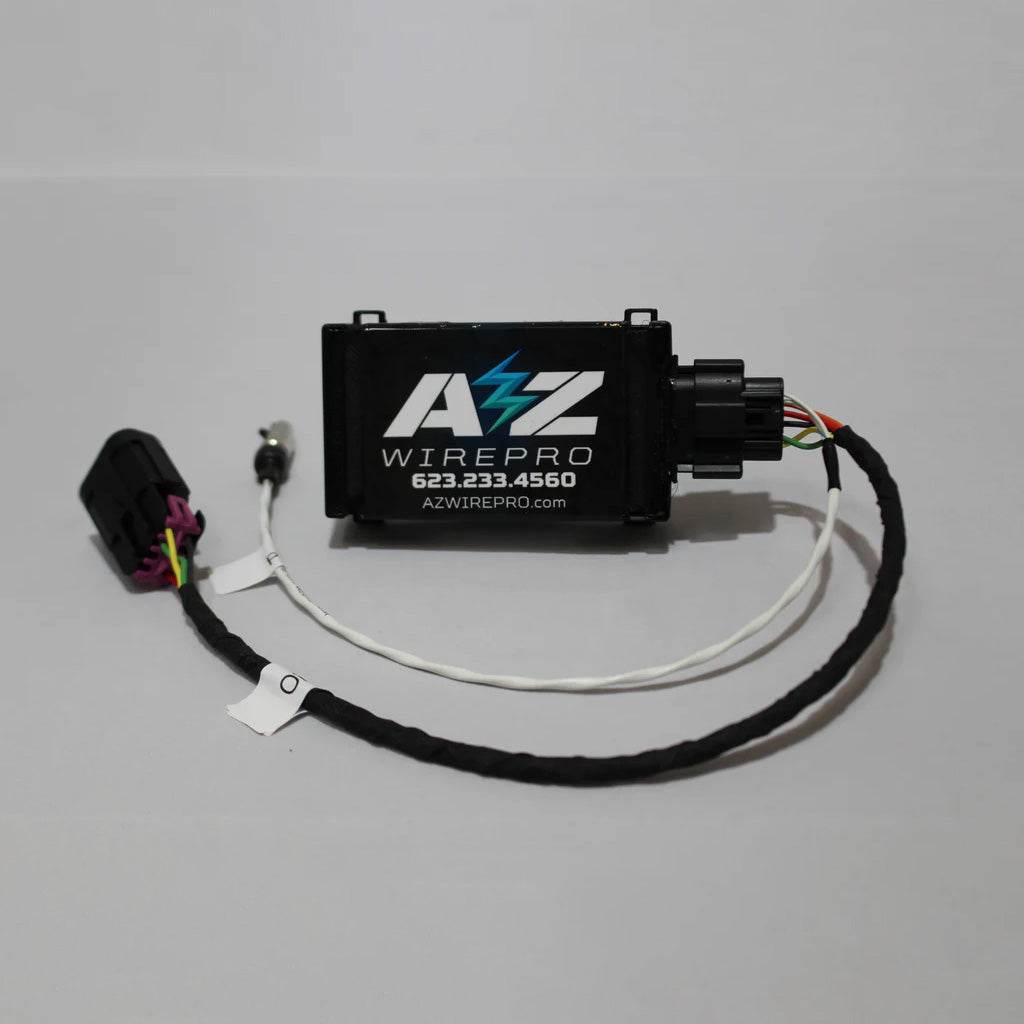Kawasaki Teryx H2 steering wheel with integrated PTT interface module for hands-free communication