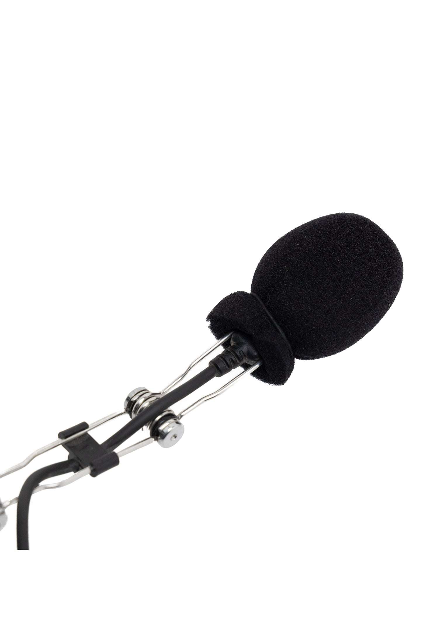 Extreme Foam Mic Sock covering a microphone to reduce wind noise.