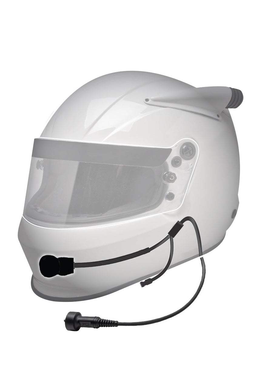 Elite Helmet Wiring Kit with earjack for handhelds, featuring flexible boom and dynamic microphone.