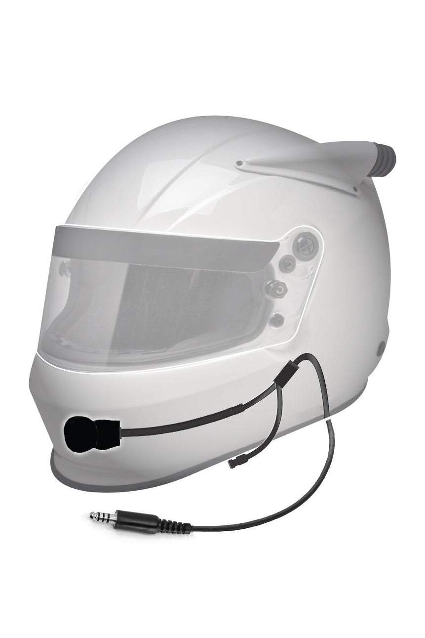 IMSA Helmet Wiring Kit with Straight Cord for Road Racing and Go Karts.