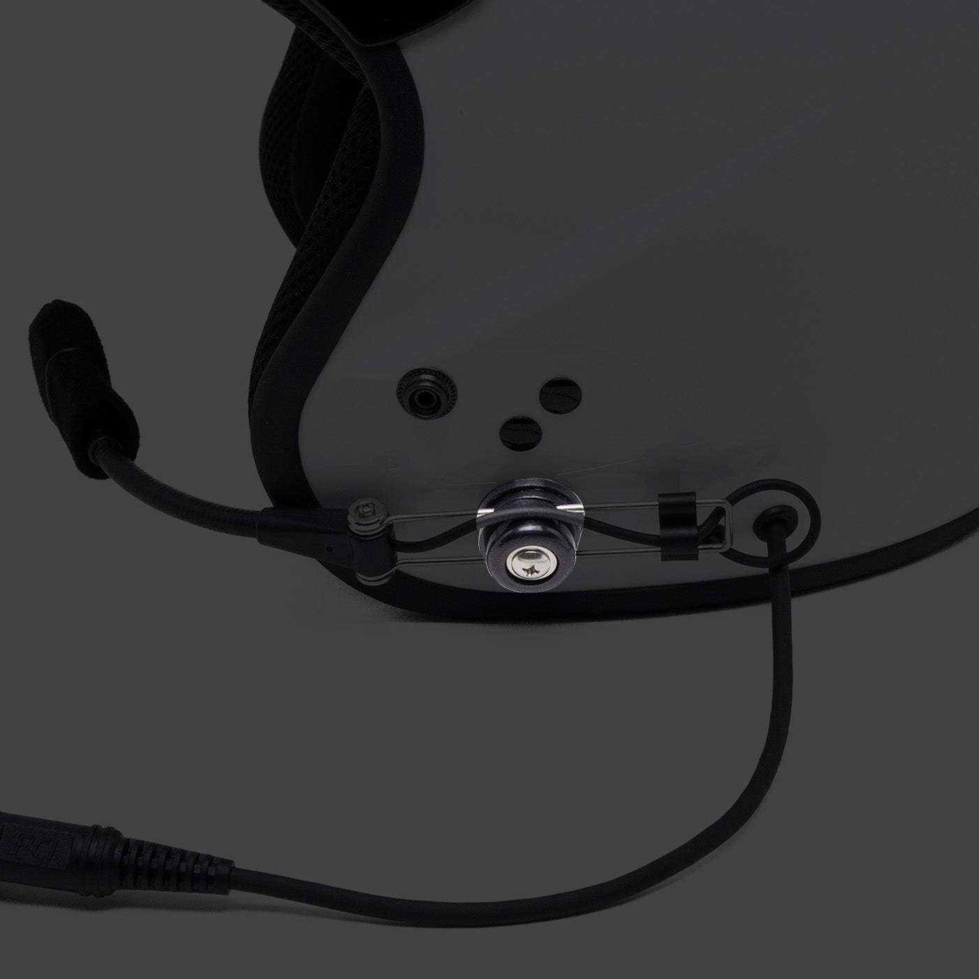 Wire Boom Hardware for Open Face Helmet or Headset - PCI Race Radios