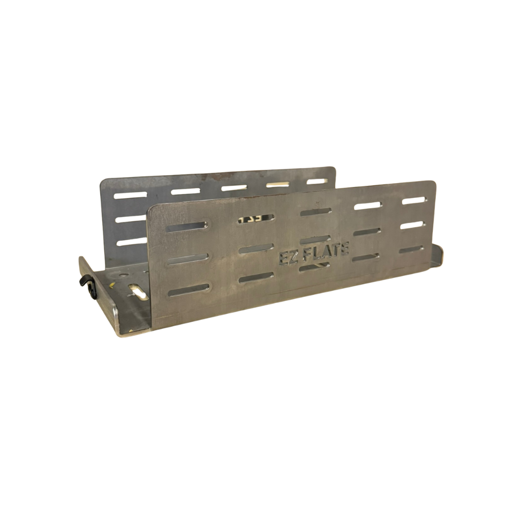 Lock 'N Load Universal Compressor Mount securely holding a portable air compressor with quick-release latch system