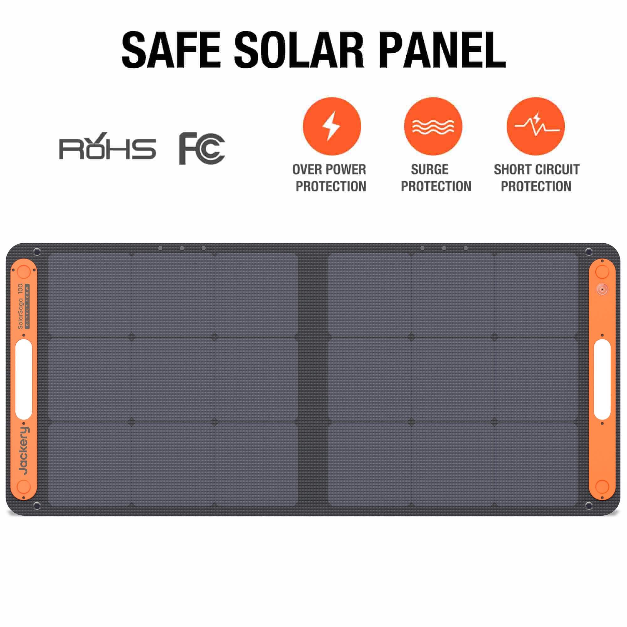 SolarSaga 100W Solar Panel - Foldable, Portable, Efficient & Compact