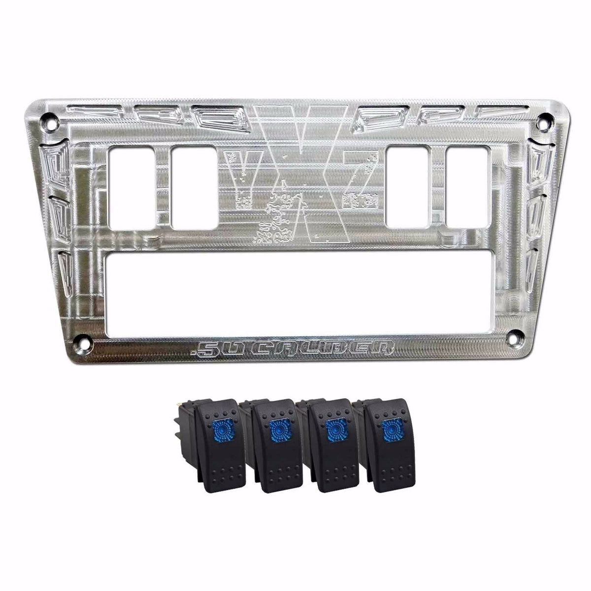 YXZ 1000R Custom CNC 4 Switch Dash Panel