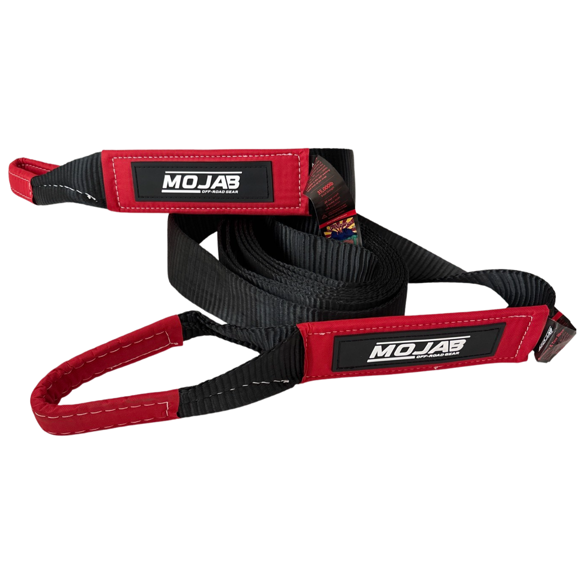 Tow Strap - 3'' x 20FT. | Durable Nylon, Lifetime Warranty