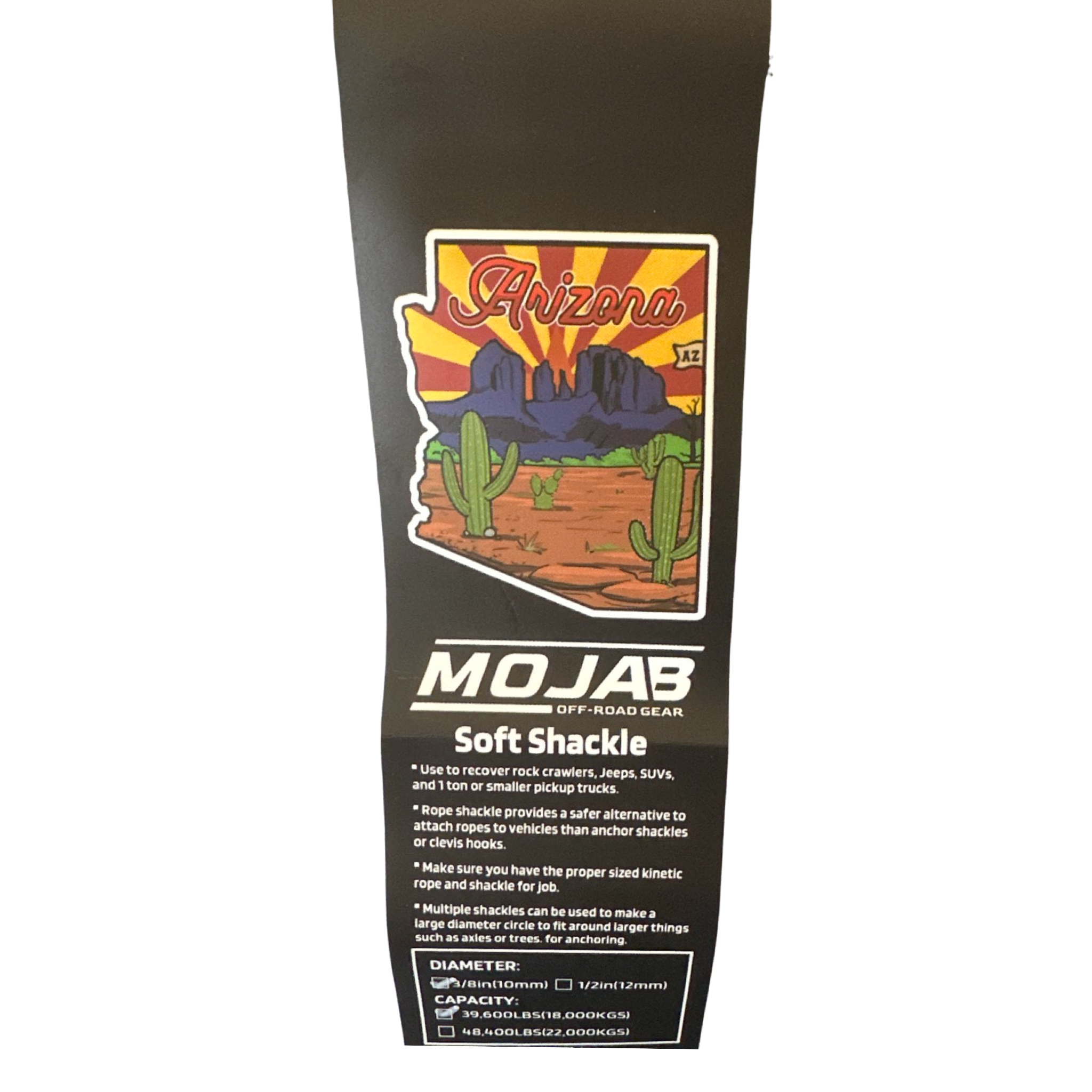 Soft Shackle 3/8'' x 22'' – Heavy-Duty Recovery | Set of 2 with Sleeve