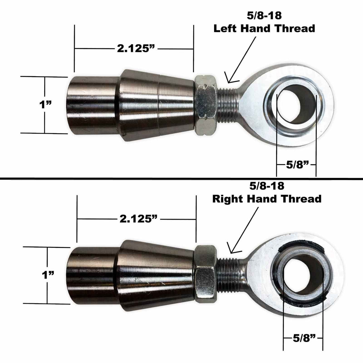 Sway Bar Link Fab Kit - 5/8 Chromoly Heim - 1.25 OD Tubing