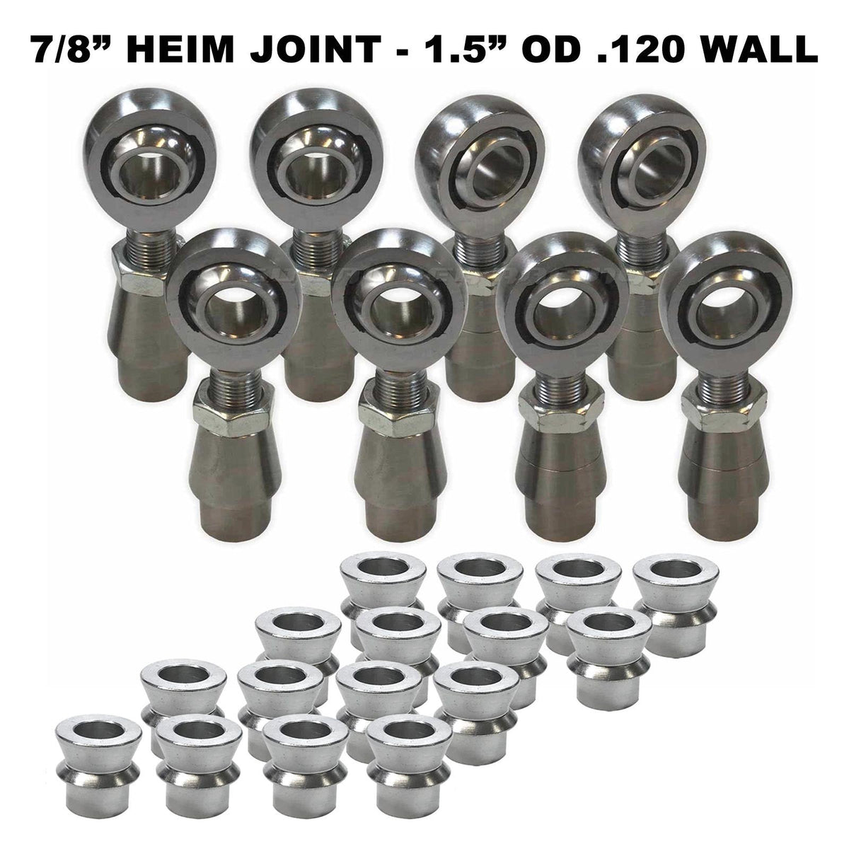4 Link Rod End Kit - 7/8" Chromoly Heim - 1.5" OD Tubing