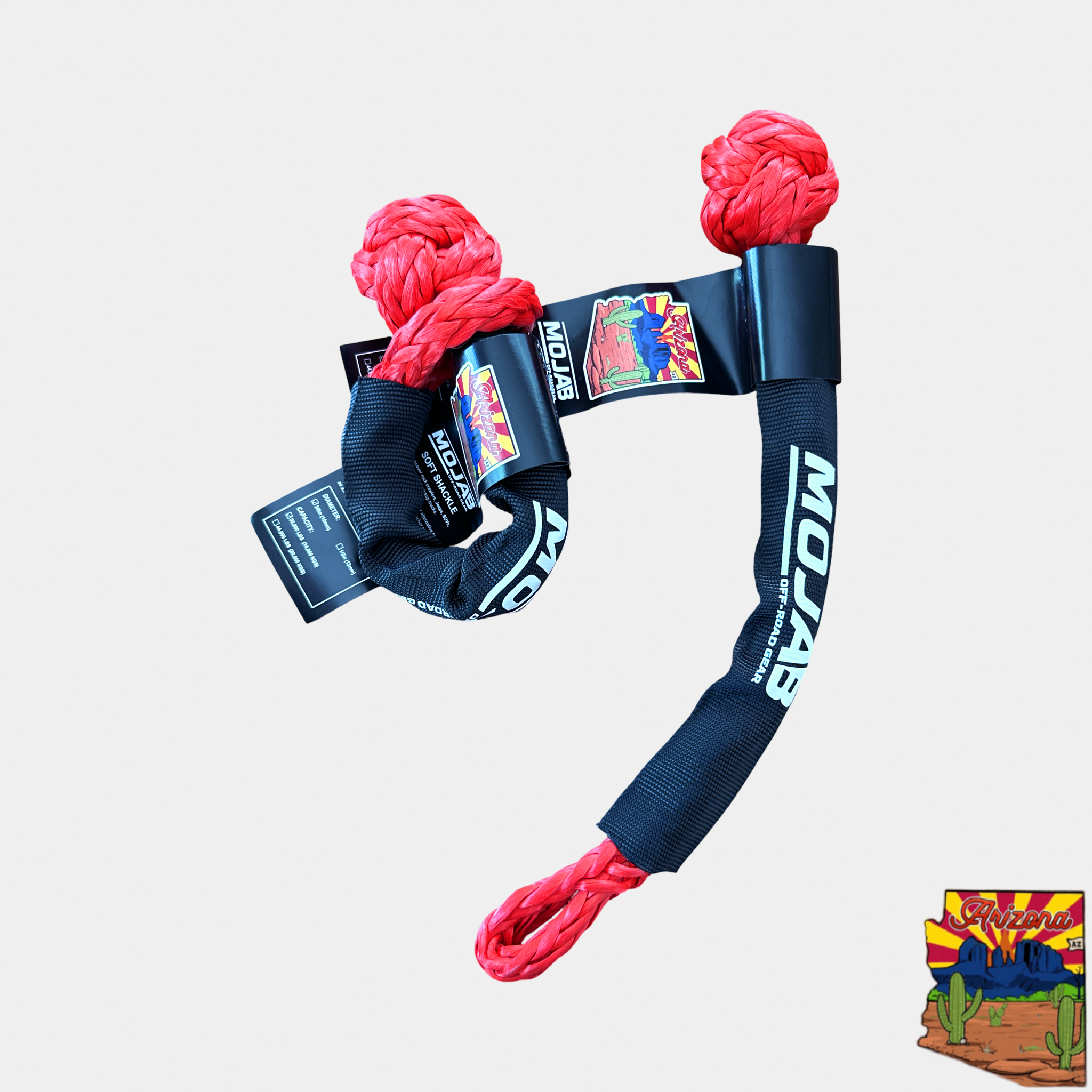 Soft Shackle 3/8'' x 14'' Set of 2 with Sleeve - Lifetime Warranty