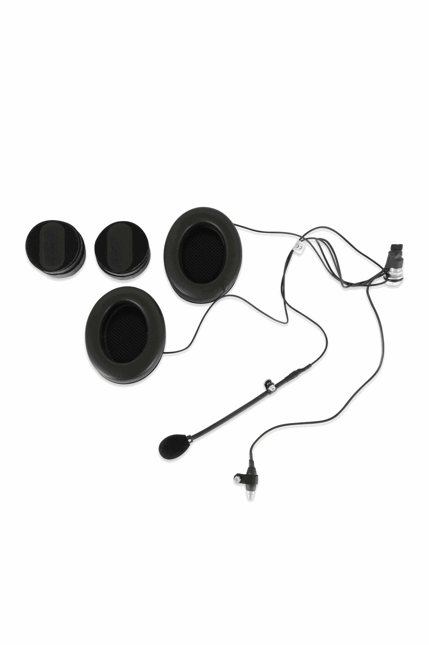 Stilo Helmet Wiring Kit with boom mic, ear cups, and earjack for WRX Dirt Helmets.
