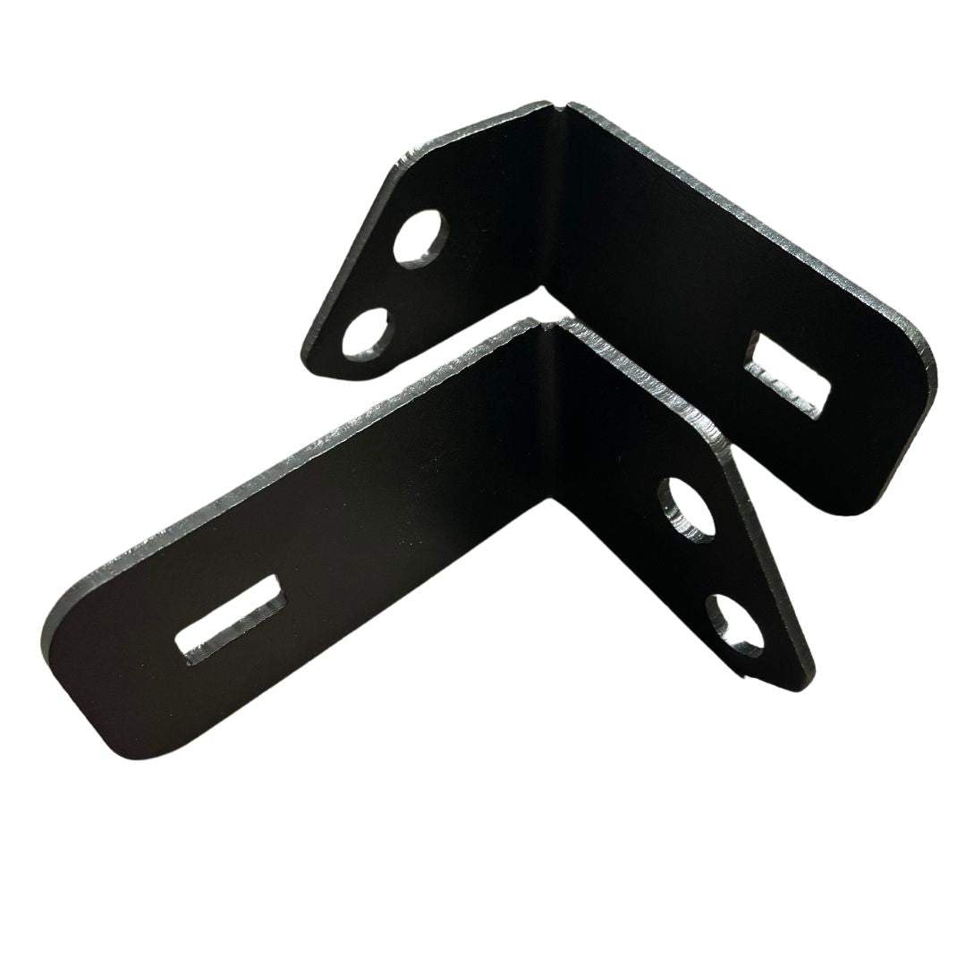 Set of two steel A-pillar brackets for Polaris RZR Turbo R light mounting without drilling