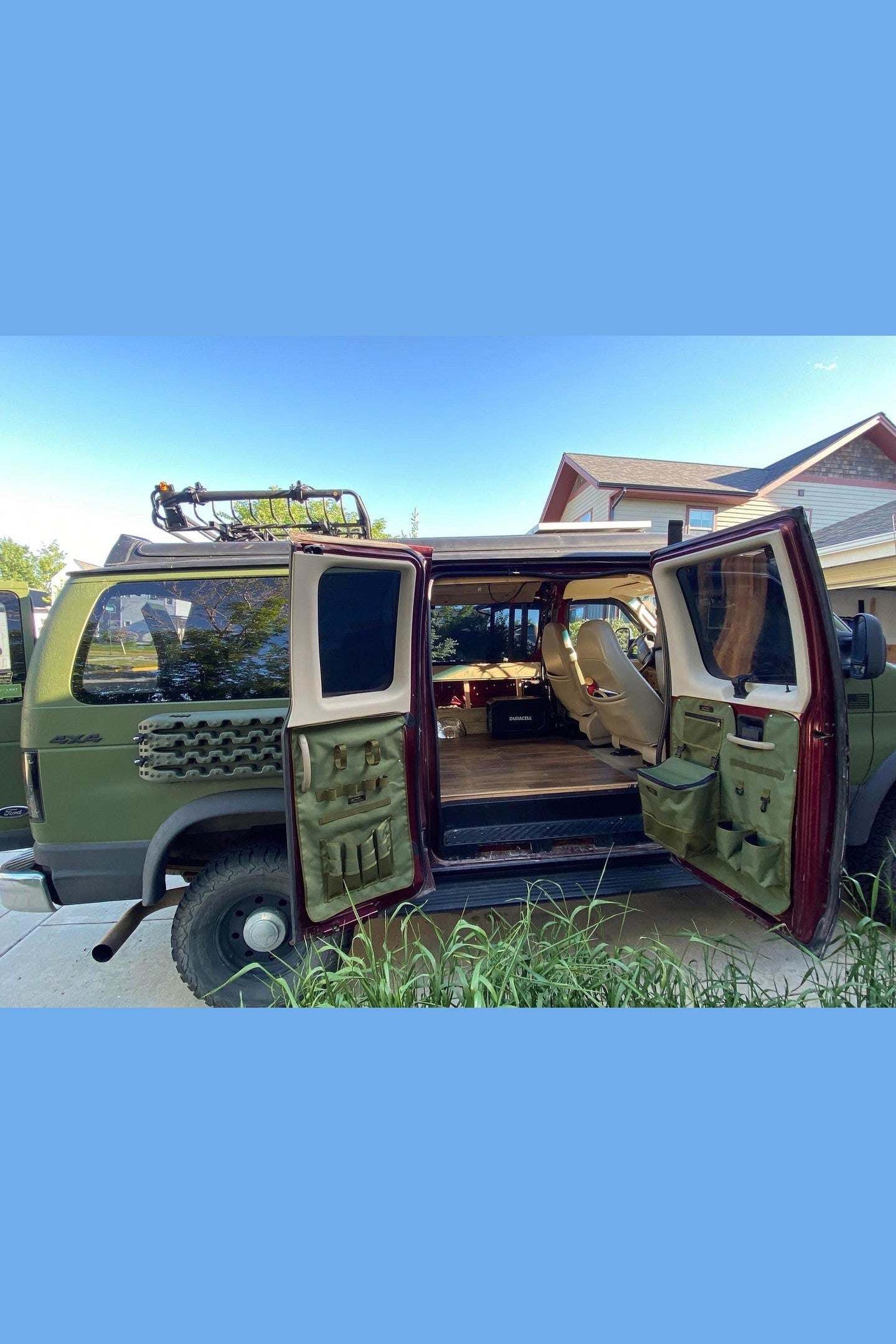 Ford Econoline Barn Door Panel Organizer