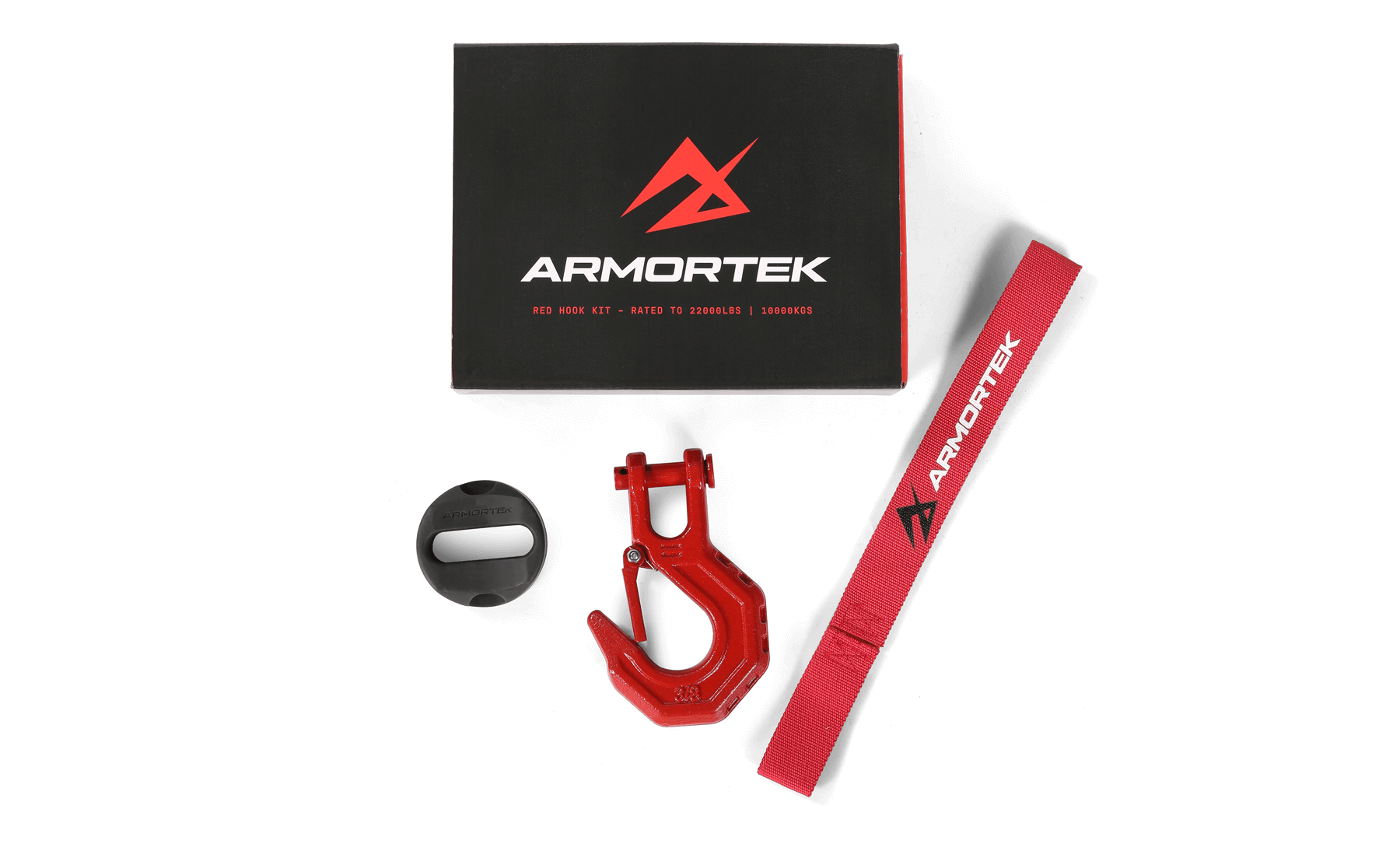 Armortek Red Hook Kit for 5/16" to 7/16" Rope - Rated 22,000 LBS