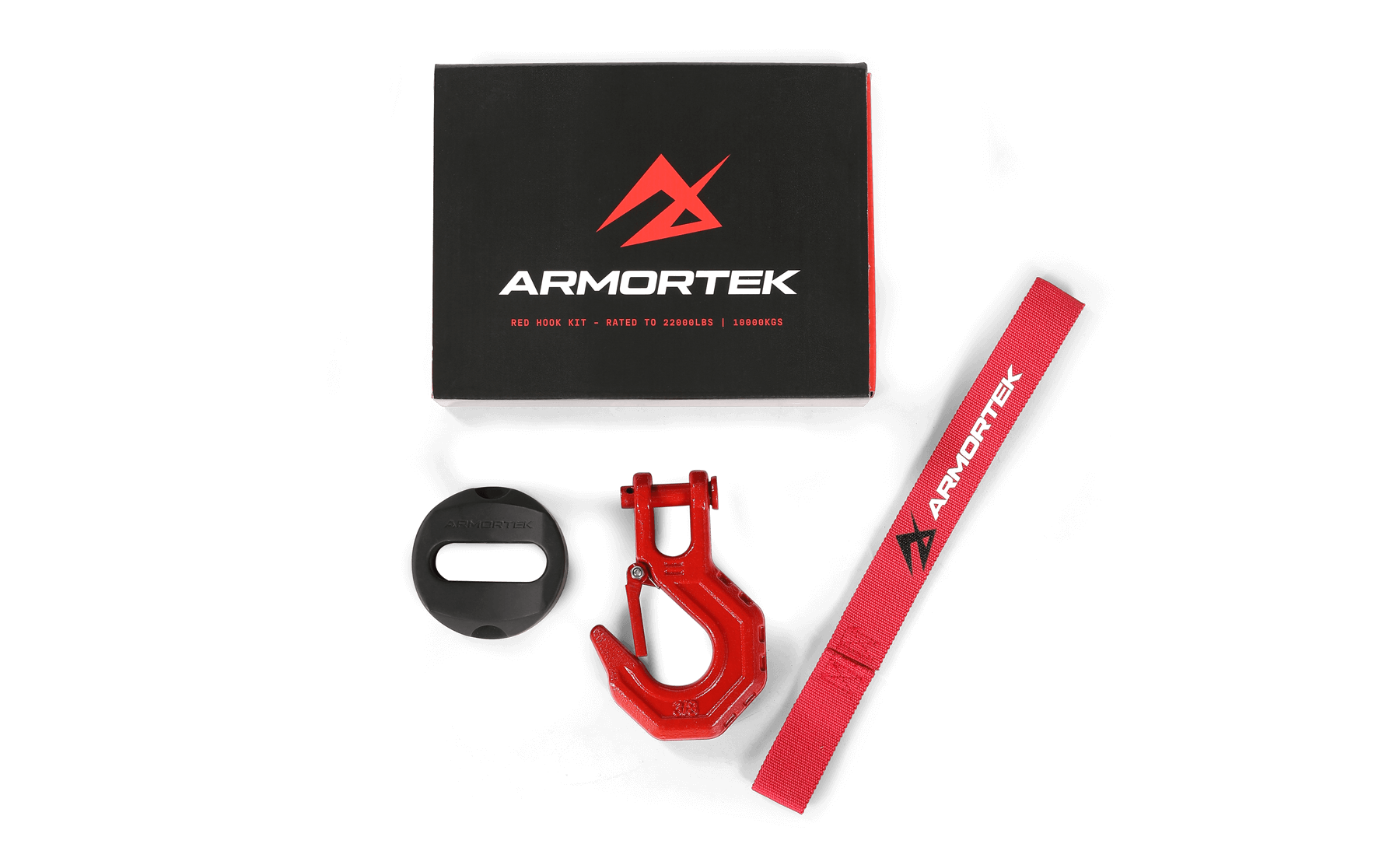 Armortek Red Hook Kit for 1/2" Rope - Rated 22,000 LBS for Safety