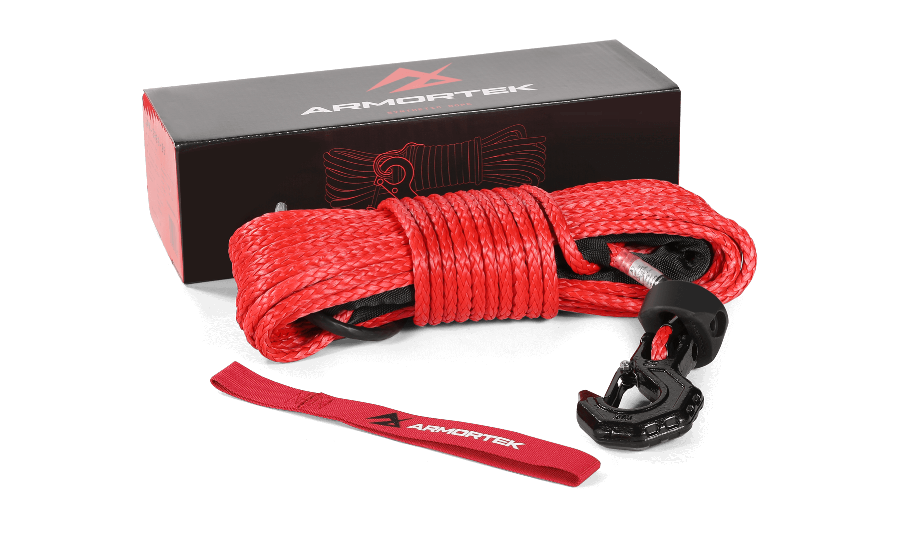 Armortek Synthetic Rope Kit 5/16" x 82' - MBL 17400 lbs