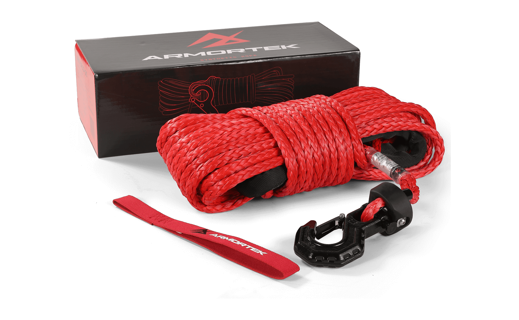 Armortek Synthetic Rope Kit 3/8" x 82' - MBL 22700 lbs