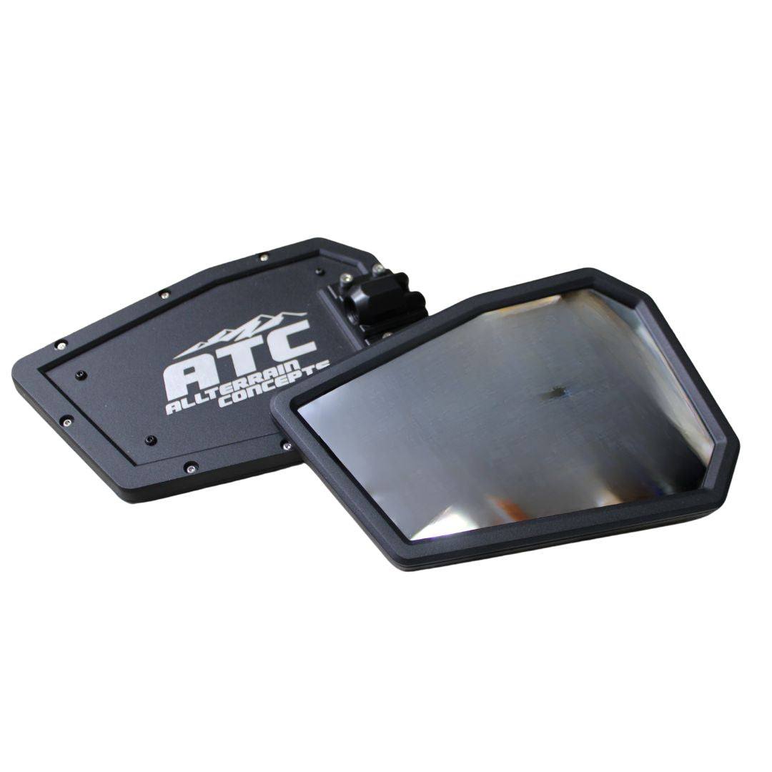 Set of 2 Cobra Mirrors for UTV by All Terrain Concepts with durable design and LED light pod mounts